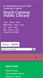 Mobile Screenshot of northconwaylibrary.com