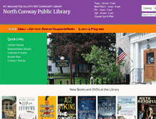 Tablet Screenshot of northconwaylibrary.com